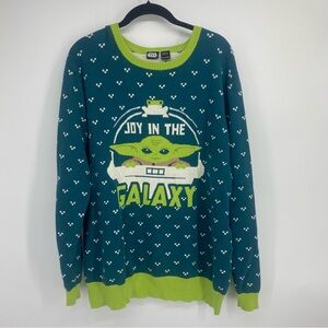 Star Wars Baby Yoda 100% Cotton Sweater Size XL
